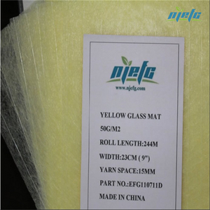 Fiberglass Pipe Wrapping Tissue 50g, 5cmx75m, yellow, white